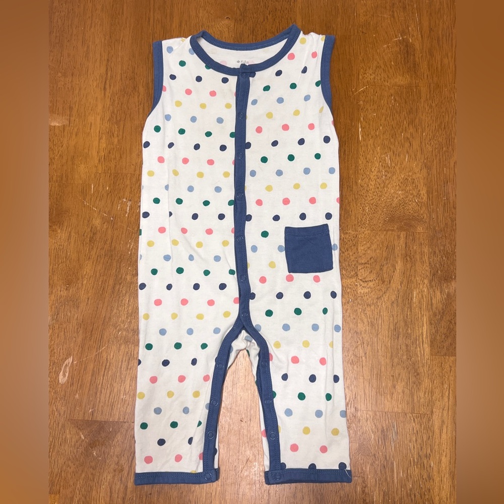 Kyte BABY Polka Dot Bodysuit - Multicolor and Blue